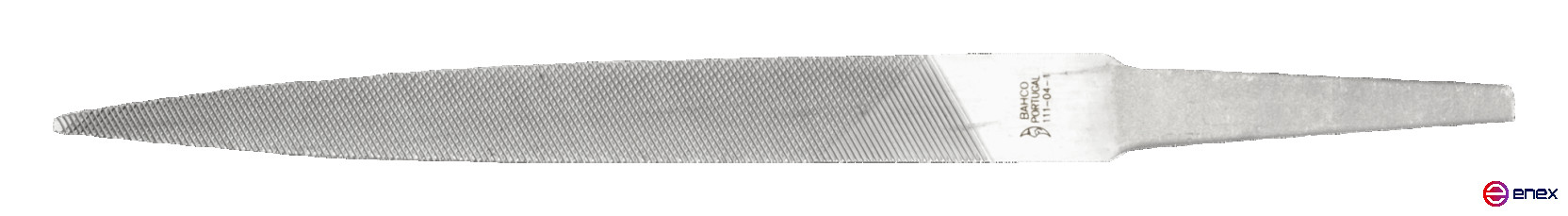 Напильник плоский остроносый без ручки 150 мм, насечка бархатная