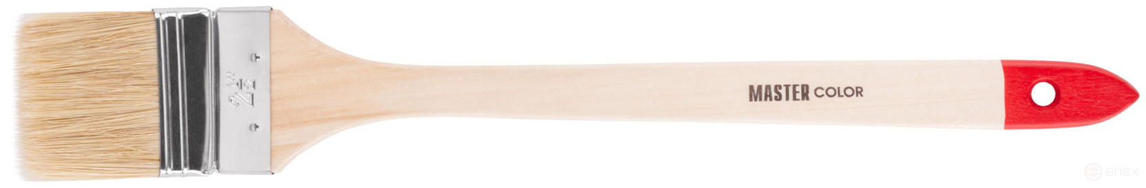 Radiator brush, thick. 13 mm, natural. bristles, stainless steel. crimp, wood. handle, width 65 mm