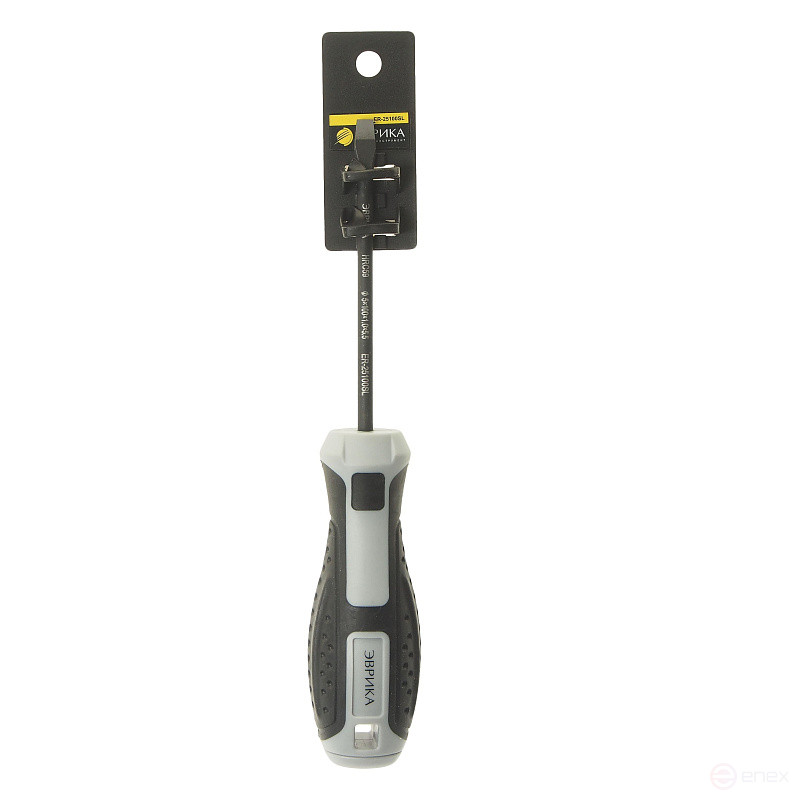 Slotted screwdriver SL5.5x100mm Ø5mm magnetic, rod S2, with holder HRC≥59 ER-25100SL EUREKA /1/12/144 NEW