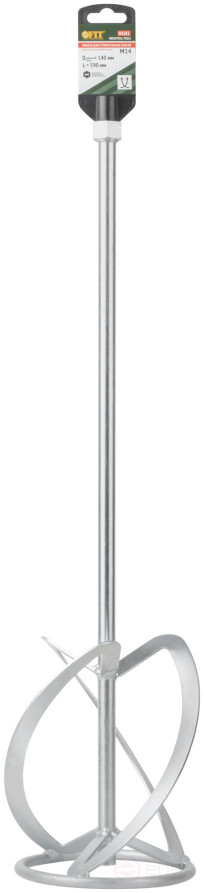 Миксер для тяжелых строительных смесей усиленный Профи, хвостовик М14, 140х590 мм, 04282