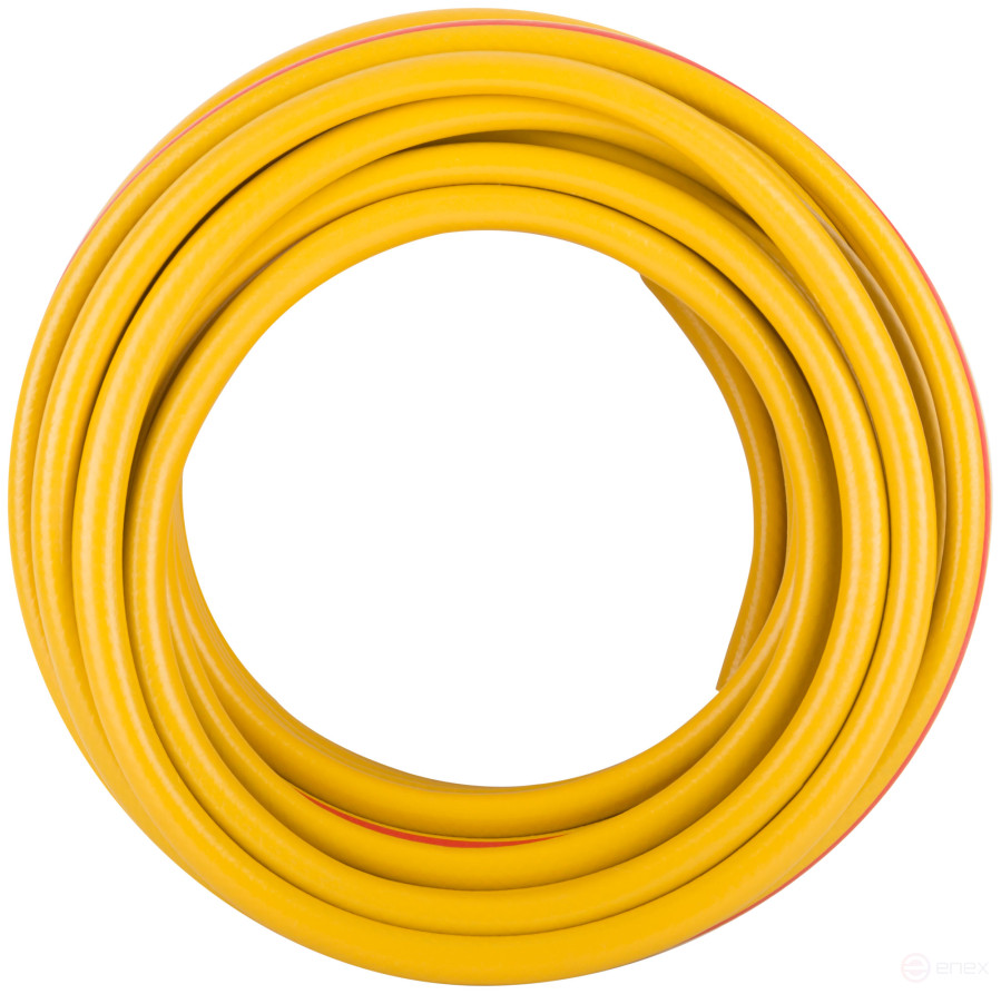 Three-layer reinforced irrigation hose, yellow 1/2" x 1.9 mm x 25 m