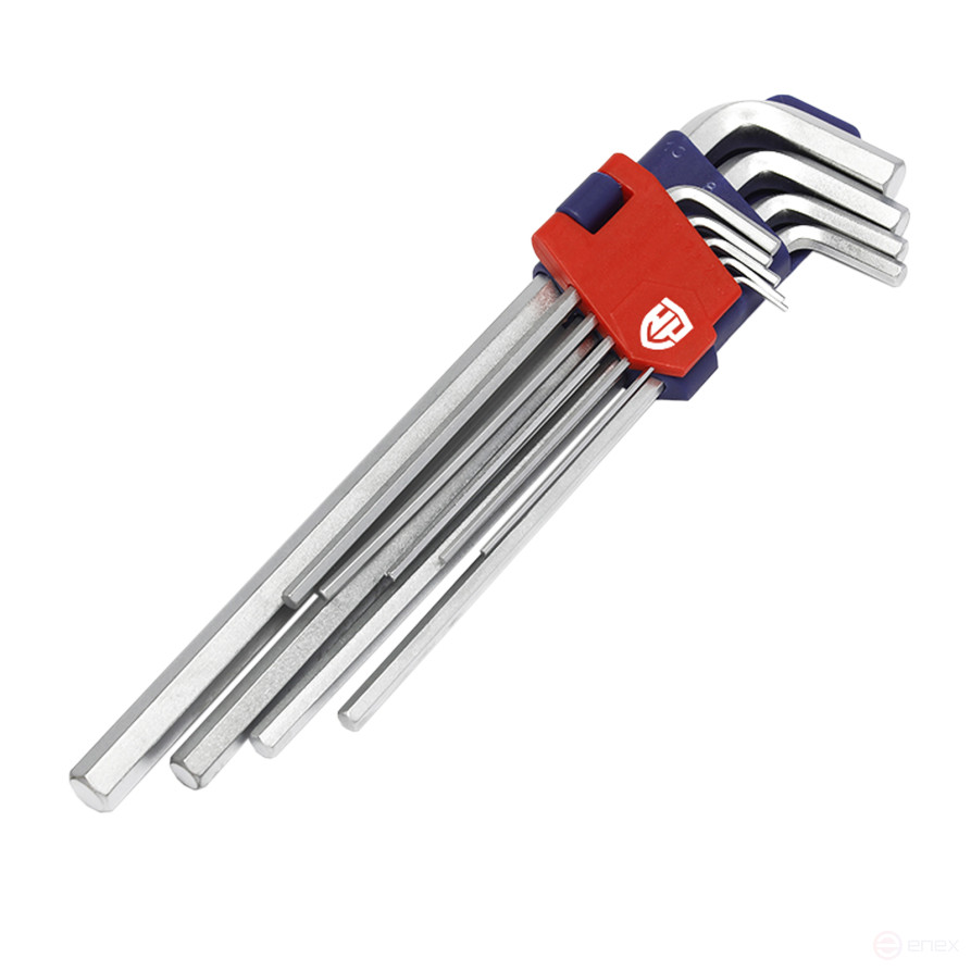 6-sided long 9pcs Keys in the WP222005 WORKPRO holder