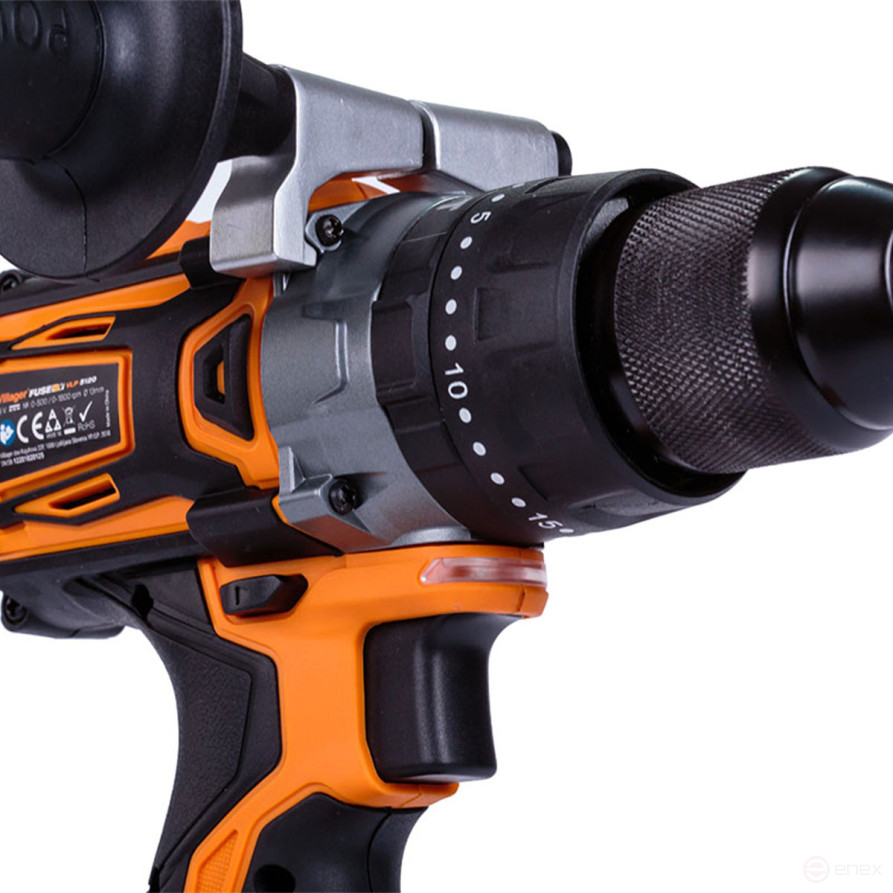 Cordless screwdriver Villager brushless VLN 5120-2BCB, with 2 batteries 60 Nm. 500-1800 rpm