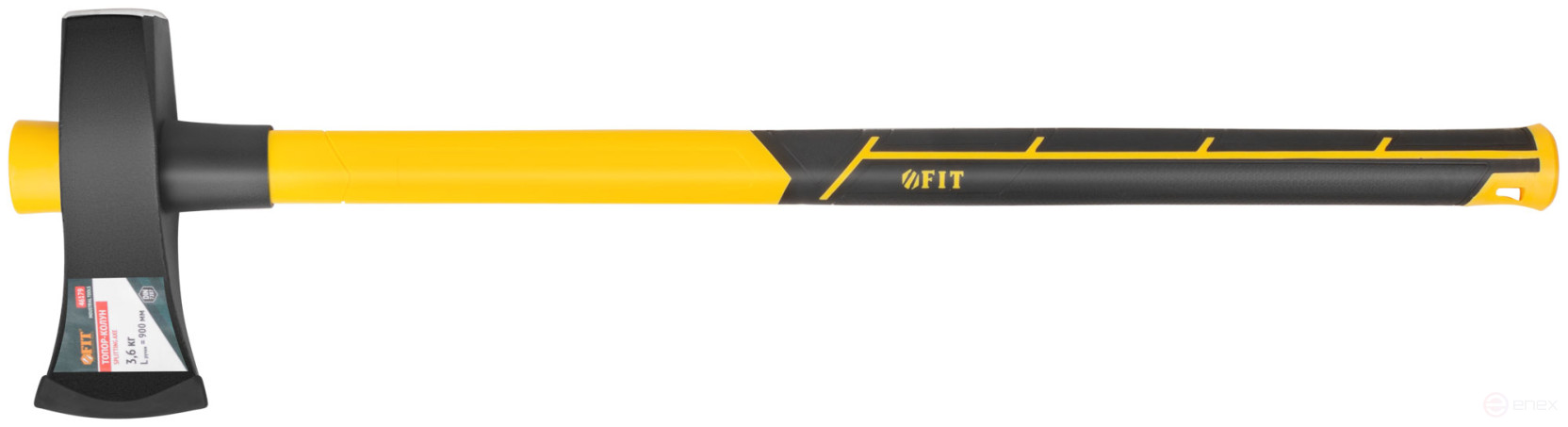 Forged cleaver, fibreglass long handle of the reverse type 900 mm, 3600 gr.