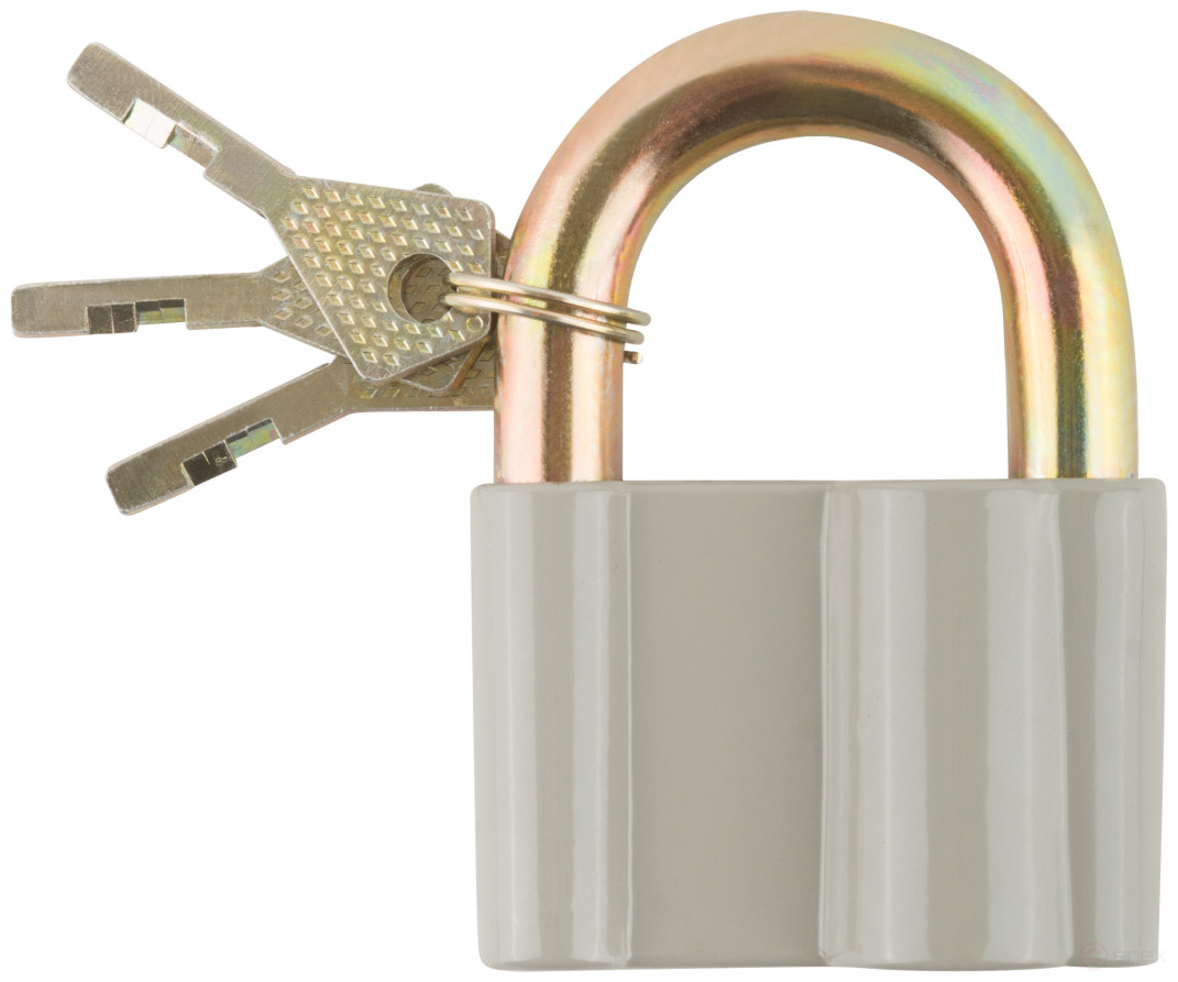Padlock, aluminum alloy body 65x44 mm, steel shackle 12 mm