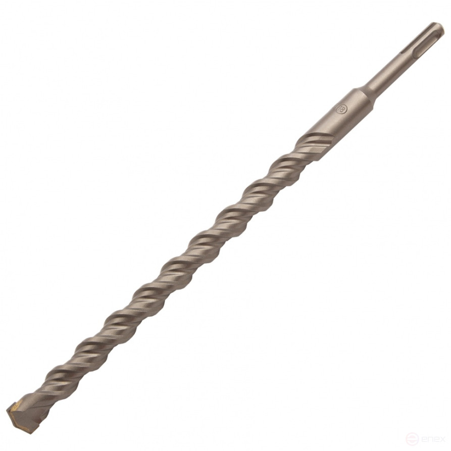 Concrete drill, double spiral, three dust-removing edges, 18 x 310 mm DENZEL