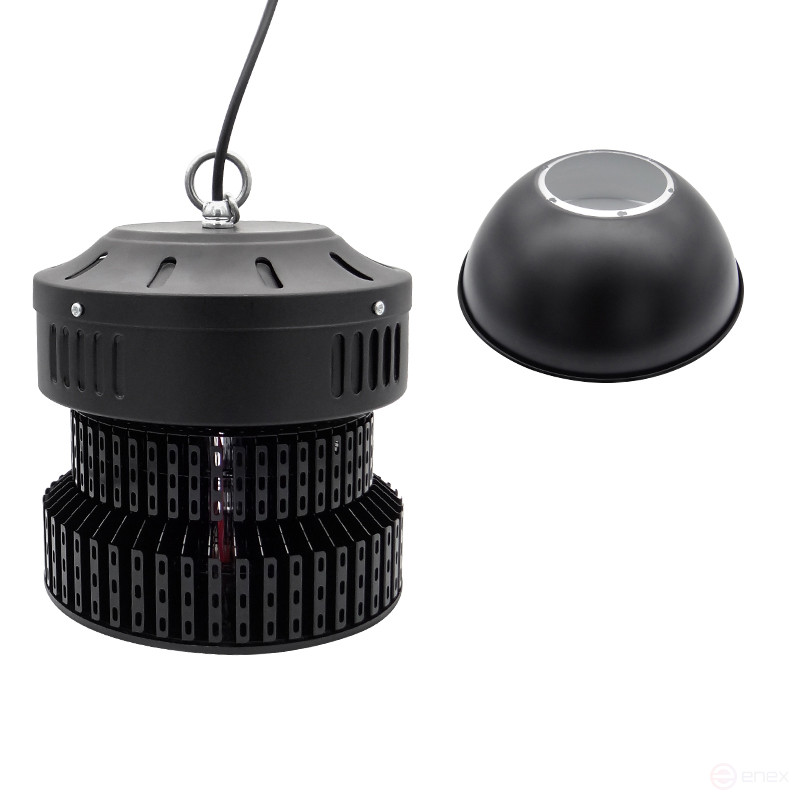 LED Bell Pendant Lamp Mosvolt smd H-black 100w 220v
