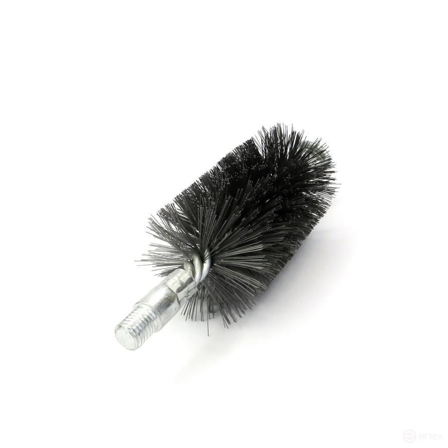 Ruff D58 reinforced with a ring, pile steel 0.30, M12 thread fit (14-358), brush for cleaning holes, heat exchanger, pipes, boilers, chimney