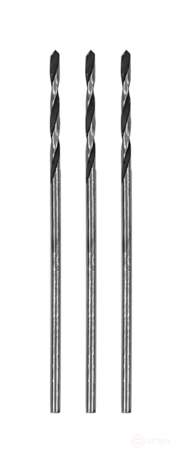 Сверло для металла HSS Ф1,0 мм, 3 штуки, блистер