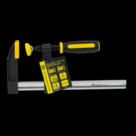 Струбцина F-образная 80*200 мм, зажим до 270 кг BERGER BG1934