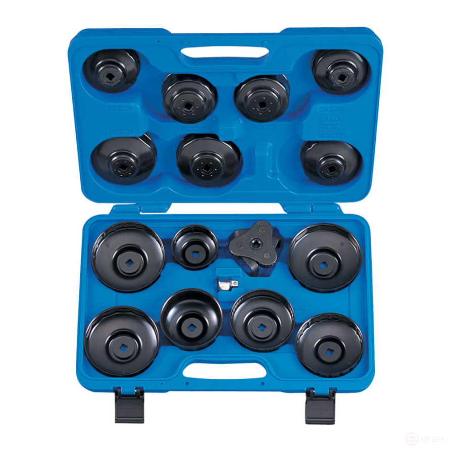 Oil Filter Puller Set, 66-108 mm, 16 pieces KING TONY 9AE2016