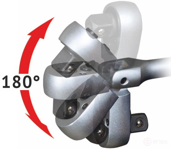 Трещотка 1/2"DR (шарнирная; 72зубца; 5град) АвтоDело (39725)