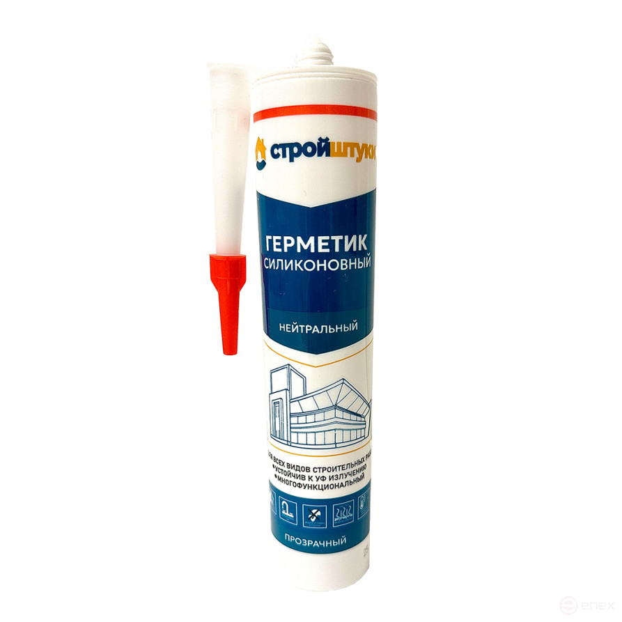 Silicone sealant neutral transparent 280 ml Construction rods