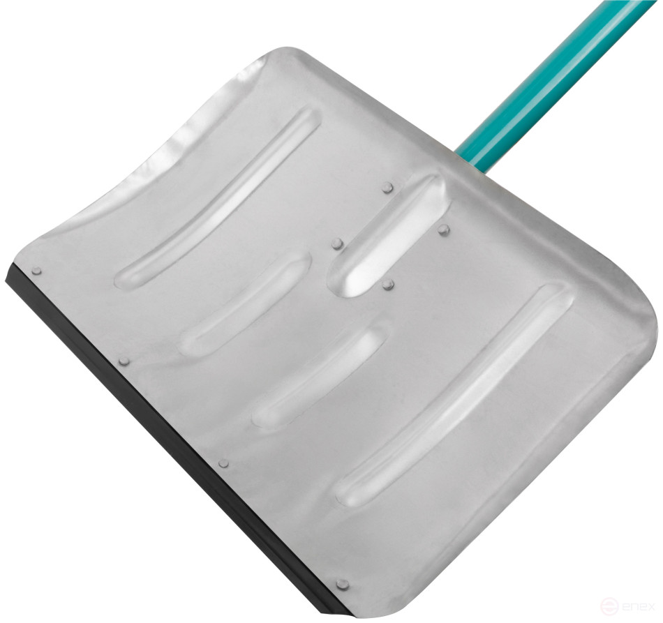 Shovel for snow removal, galvanized steel sidewalk, aluminum handle 500x330x1320 mm
