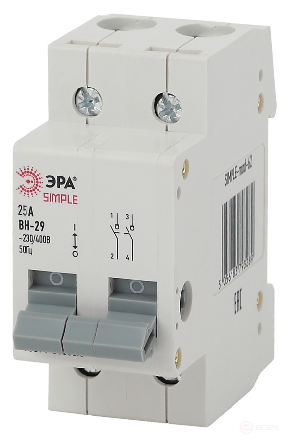Load switch ERA SIMPLE SIMPLE-mod-60 2P 25A VN-29