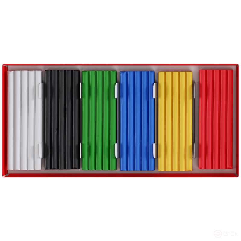 Пластилин Гамма "Мультики", 06 цветов, 120г, со стеком, картон. упаковка