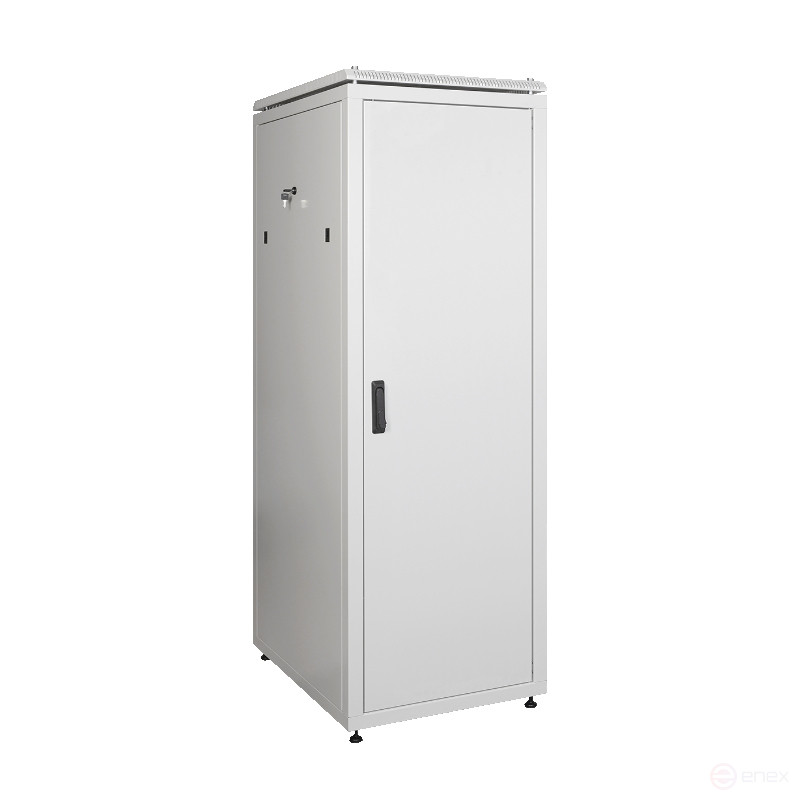 Шкаф телекоммуникационный Ripo 426012MM/G 19" напольный 42U 600х1200 серый дверь металл