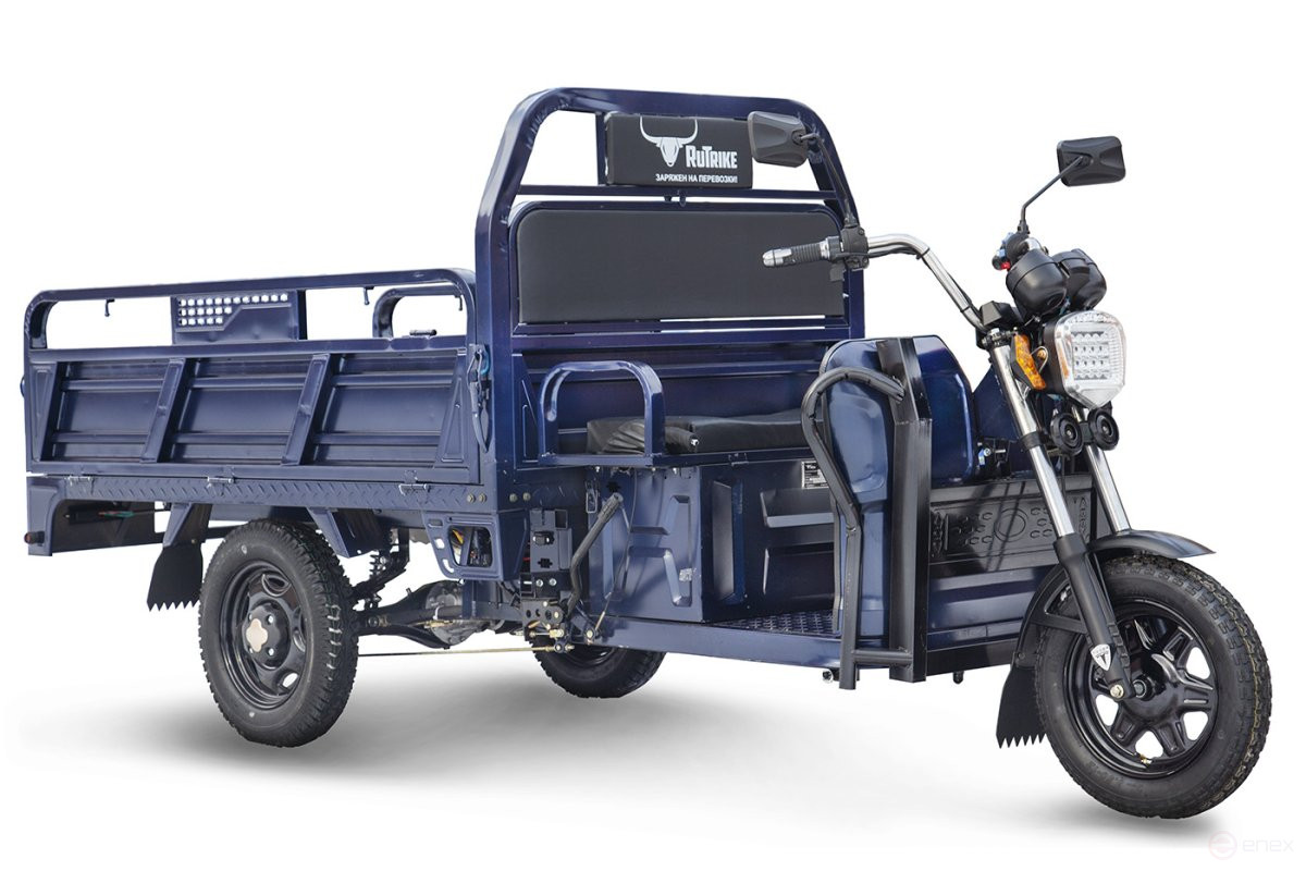 Cargo electric tricycle Rutrike D4 1800 60V1200W, blue
