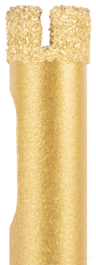 Коронка кольцевая по керамограниту, камню, кафелю и стеклу алмазная, вакуумное спекание 8х65 мм