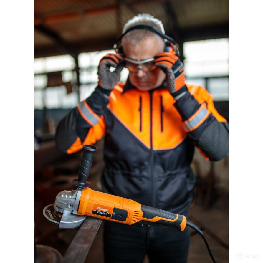 Электрическая угловая шлифовальная машинка Villager VLN 467, 1200 ВТ
