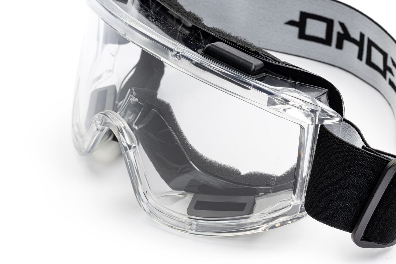 Protective glasses Sphere with an obturator of the RUSOKO trademark