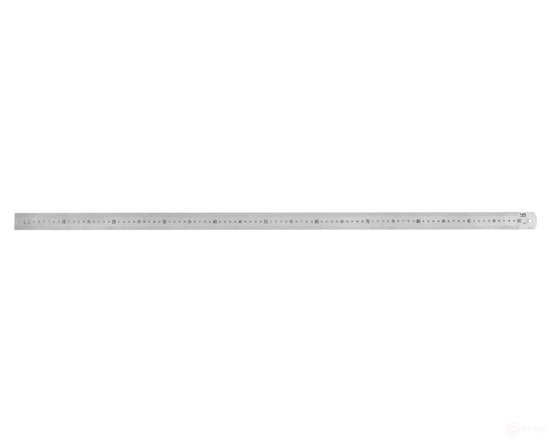 Measuring ruler 2000x40x2.0mm metal CHISEL
