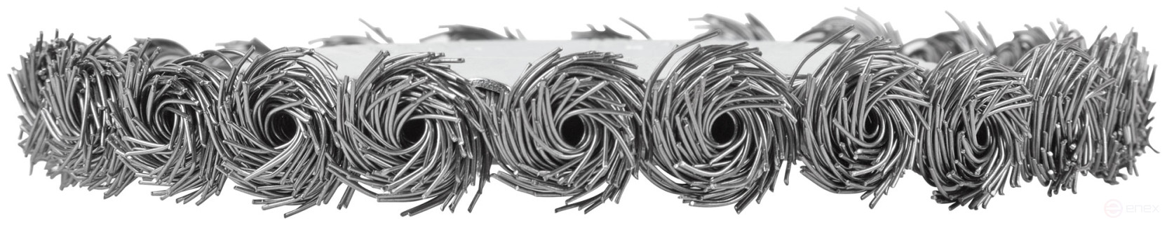 Щетка для УШМ, посадка 22,2 мм, тип "Плоская", крученая проволока 0,5 мм, 125 мм, блистер, CUTOP Profi