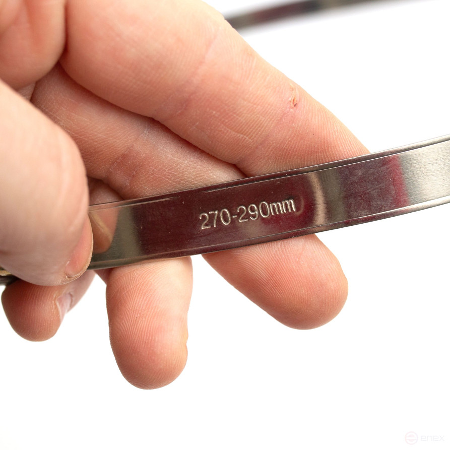 Хомут 270-290 обжимной червячный, 2шт.