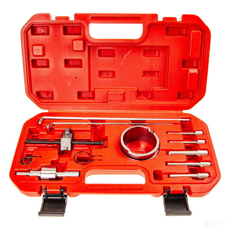 Набор фиксаторов для обслуживания двигателей ER-86735 Сitroen, Peugeot (1.8, 2.0) 13пр., в кейсе ЭВРИКА /1/4