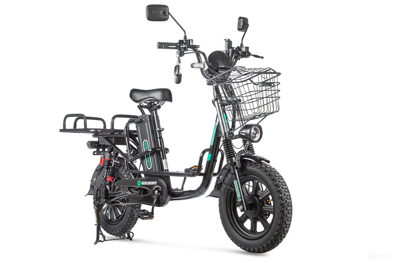 Электровелосипед Gelbert Khan Monster 1, черный