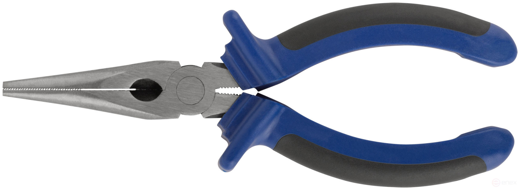 Thin-nosed "One" two-tone rubberized handles, polished steel 160 mm