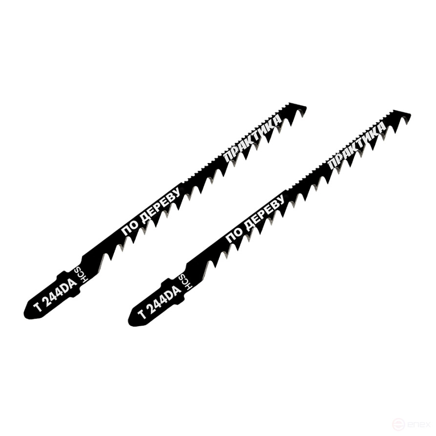 Wood jigsaw saws, chipboard PRACTICE type T244DA Double-edged 100 x 75 mm, curved (776-973)