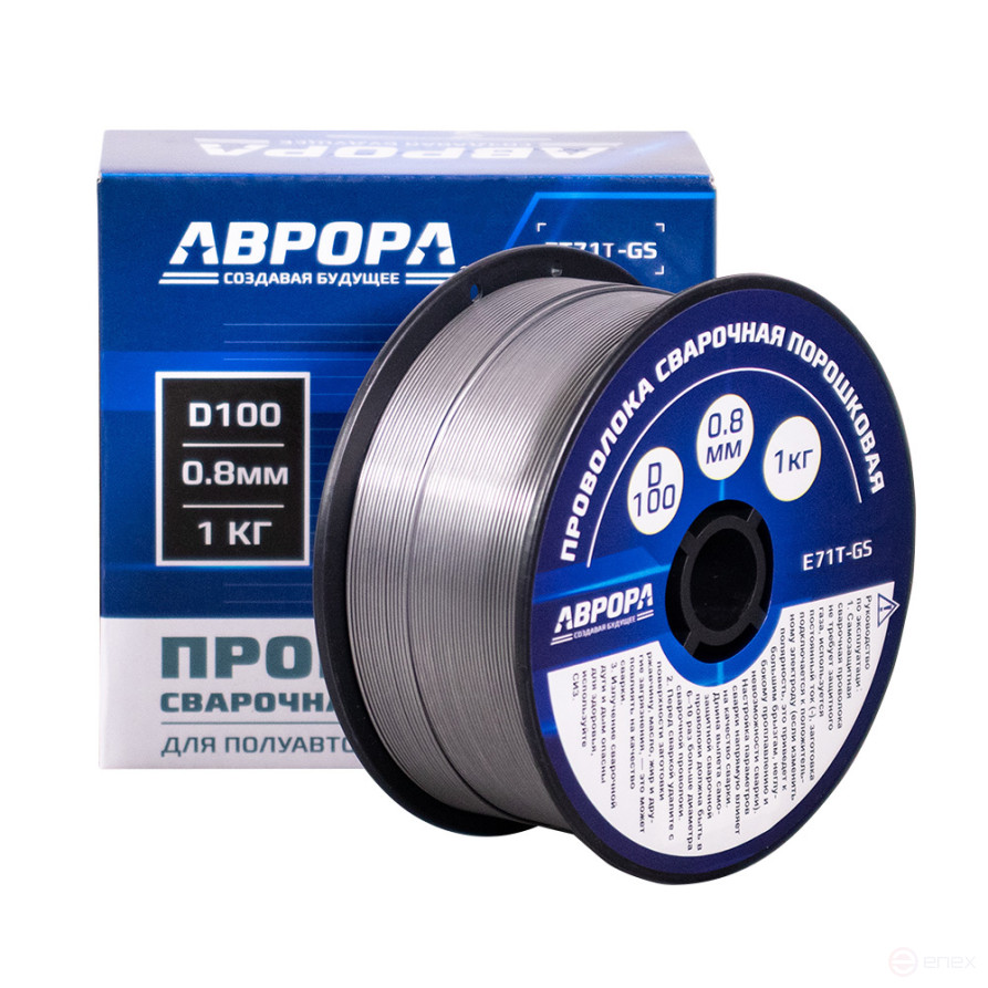 Powder wire E71T-GS d.0.8 mm 1.0kg D100 NO GAS