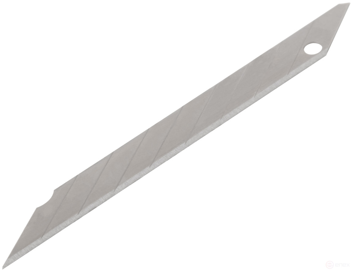 Blades for a 9 mm technical knife, 9 segments, 30 degree angle, SK5 steel (10 pcs.)