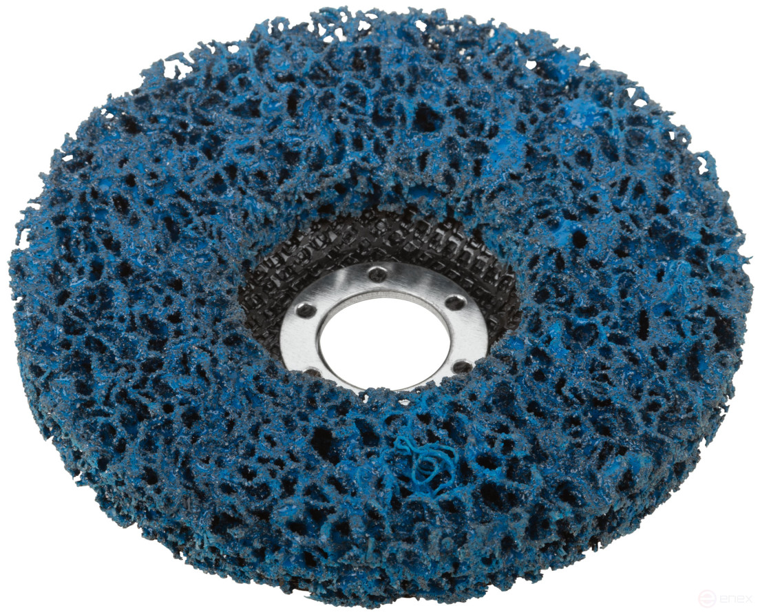 Polymer stripping disc 125 mm, blue, medium hardness