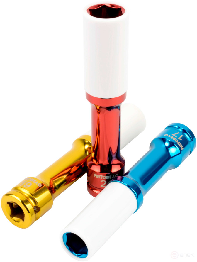 Impact wheel head *17 (DR1/2";L-150mm with plast.protection) Avtodor PRO (39217)