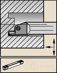 A4™ Boring mandrel for internal grooves A16RA4SAR2S12M017021