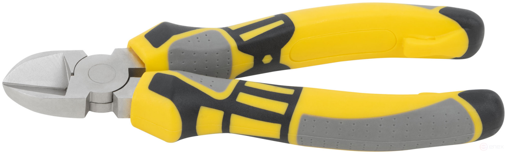 Smart side cutters, tricolor rubberized handles, nickel coating 160 mm