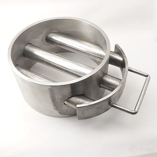 Magnetic grid PROF-MAGNET round with cleaning system, 150x80 mm, 3 rods