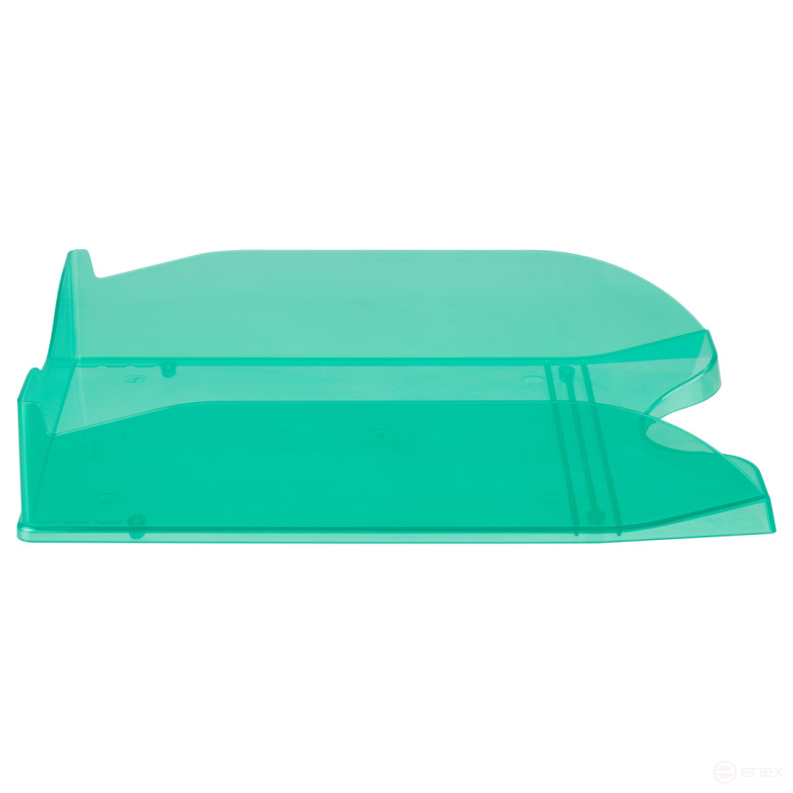 Лоток для бумаг горизонтальный СТАММ "Тропик", тонированный мятный