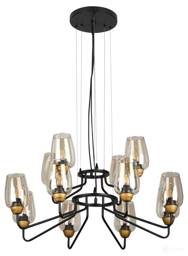 Люстра Rivoli Gera 4065-212 12 х E27 40 Вт дизайн