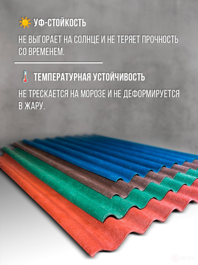 Полимеркомпозитный шифер с малым шагом. Коричневый.