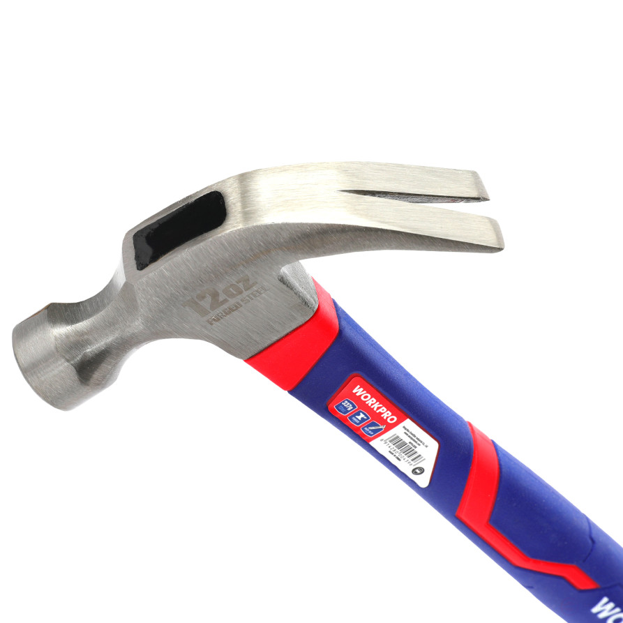 Carpentry hammer with fiberglass handle 337gr WP241010 WORKPRO