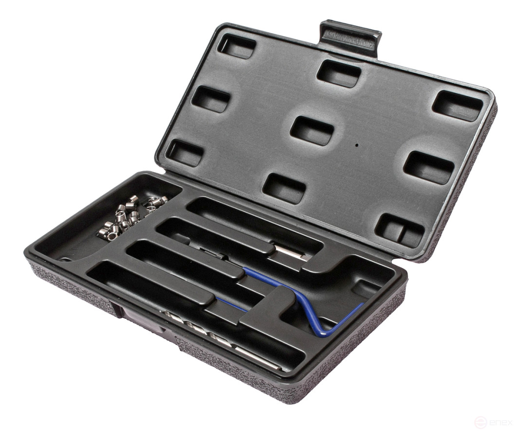 Набор инструментов и вставок для восстановления резьбы М6х1.0мм L=8.0мм 24 предмета JTC