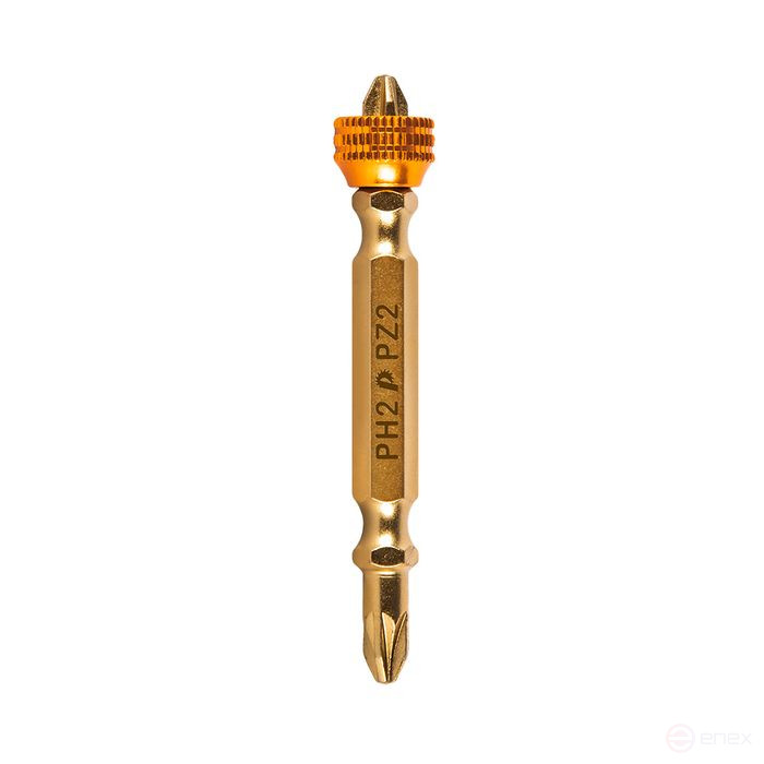 Бита отверточная ПРАКТИКА "Эксперт" PH-2/PZ-2 х 65 с магнитным кольцом (1 ш) блистер