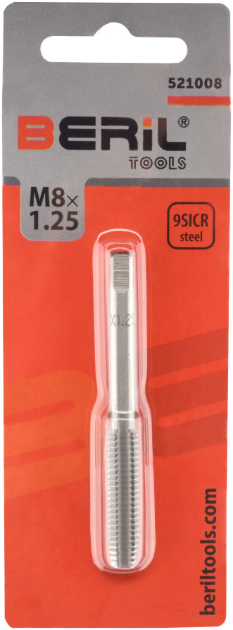 Метчик М 8*1,25мм 9ХС специальный (блистер) BERIL