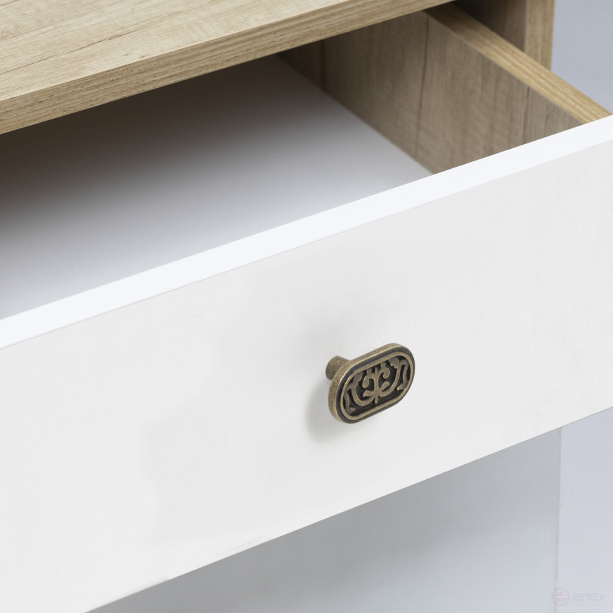 Pen meb. button met. ELIN old gold AKS