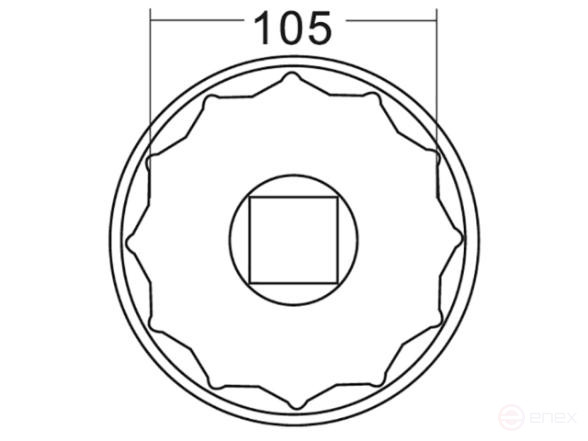 Головка ступичная 105мм (IVECO) JTC