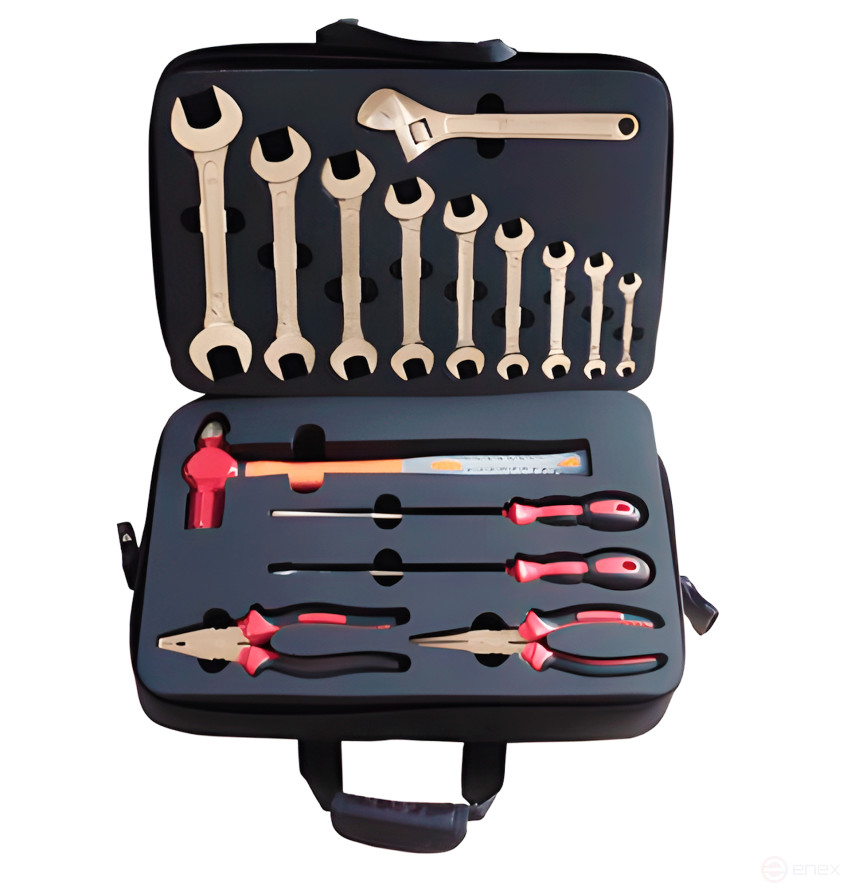 Explosion-proof tool kit (15 items) AlCu No. F-15, HORTZ