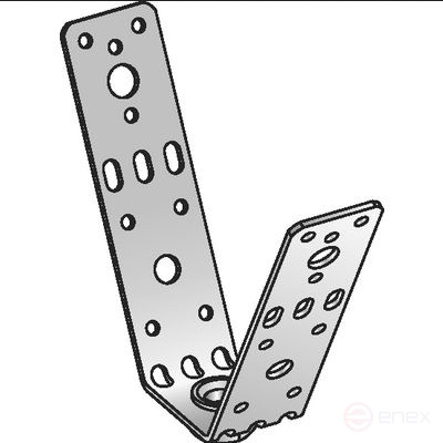 Trapezoidal bracket MVA-MS M8